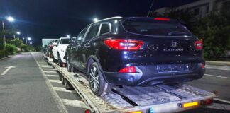Autoturism furat în Belgia, oprit în aceeași zi la Albița