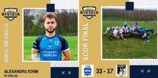 Rugby Club Bârlad, victorie în primul meci din Divizia Națională de Seniori