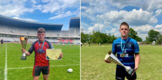 Rugbistul David Cotoranu, colecționar de cupe: bronz cu echipa U16 și titlul de campion național cu echipa U18!