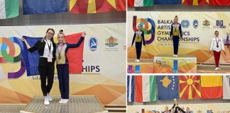 Bârlădeanca Miriam Giușcă, campioană balcanică la gimnastică cu echipa și la individual compus