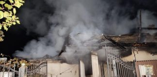 Incendiu stins in extremis de pompierii bârlădeni: butelii cu GPL, aproape de a exploda!