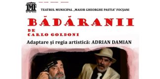 Comedia „Bădăranii”, pe scena Teatrului „Victor Ion Popa” Bârlad