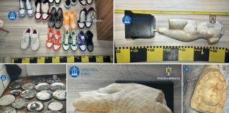 Haine și încălțăminte de firmă, precum și obiecte de patrimoniu furate din străinătate, găsite în casa unui vasluian