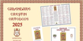 Sumele din vânzarea calendarul creștin-ortodox al Episcopia Hușilor merg către proiecte pastoral-misionare, social-filantropice şi culturale