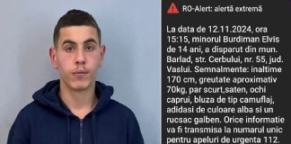 Adolescent dispărut în drum spre școală, anunțat prin Ro-alert
