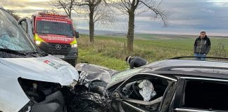Accident cu cinci victime în Perieni
