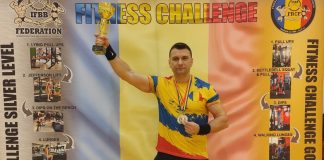 Jandarmul vasluian Zamfir Marius, medaliat din nou cu aur la Cupa României de Fitness Challenge