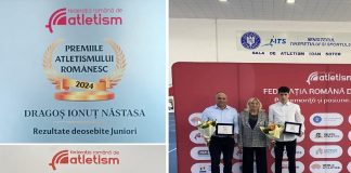Atletul Dragoș Năstasă și antrenorul Lucian Bolgar, premiați la Gala „Premiile Atletismului Românesc”
