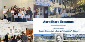 Școala Gimnazială „George Tutoveanu” Bârlad, un an de acreditare Erasmus pentru Mobilități Erasmus+