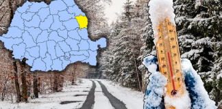 Avertizare meteo! Cod galben de vreme rea: ninsori, ger și vânt puternic. Vaslui, între zonele vizate