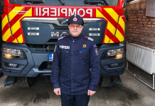 „Pompierul anului 2025” la Negrești, plt. adj. șef Roșu Ștefan, profesionalism și devotament în aproape 20 de ani de activitate