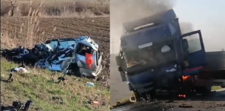 Accident cu un decedat în Șapte Case. Coleziune între un TIR și un autoturism