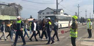 90 de polițiști au ieșit în stradă: 603 sancțiuni contravenționale aplicate pietonilor, dintre care 497 avertismente