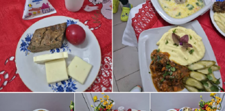 Masa de Paște la Spitalul Județean Vaslui: cozonac, ouă roșii și drob