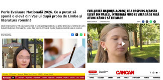 Canaliile din presa națională au descins la Vaslui ca să-și bată joc de copiii vasluienilor care dau examene