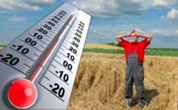 De luni, temperaturi ridicate și ploi puține