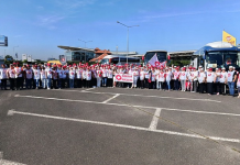 Peste 100 de angajați din sistemul de sănătate vasluian au participat miercuri la protestul organizat de SANITAS în Piața Victoriei