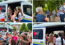 Copiii din Huși au învățat regulile siguranței rutiere de la polițiștii vasluieni