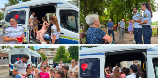 Copiii din Huși au învățat regulile siguranței rutiere de la polițiștii vasluieni