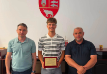 Tânărul fotbalist Rareș-Ștefan Silitră, premiat de Consiliul Județean Vaslui