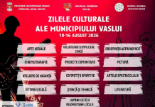 Primăria anunță Zilele Culturale ale Municipiului Vaslui sub sloganul „Împreună aducem orașul mai aproape de tine”