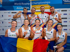 Performanță istorică: Trei medalii de aur pentru vasluianca Adriana Adam la Mondialele de canotaj de la Amsterdam