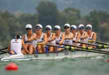 Echipajul feminin de 8+1 al României, cu vasluianca Adriana Adam în barcă, a stabilit un nou record în cursa preliminară de la Campionatele Europene 2026