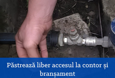 Apel Aquavas SA Vaslui: Păstrează liber accesul la contor și branșament!