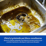 Apel Aquavas SA: „Nu aruncați grăsimile în chiuvetă! Pot crea probleme în rețeaua de canalizare!”