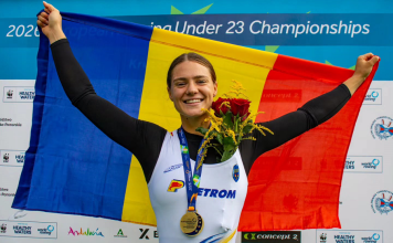 Vasluianca Bianca Ifteni, din Pădureni, campioană mondială la canotaj, proba de schif simplu
