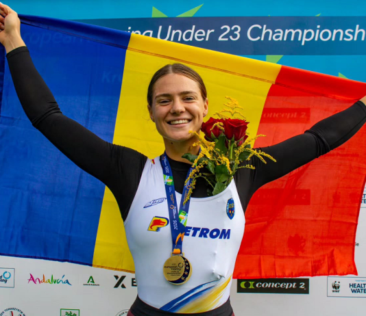 Vasluianca Bianca Ifteni, din Pădureni, campioană mondială la canotaj, proba de schif simplu